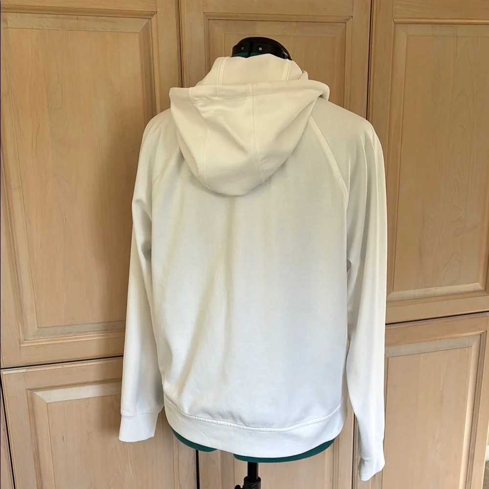Old Navy White Bomber Jacket Classic Cotton Blend